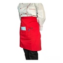 zittro Medio mandil delantal chef Rojo. R92351-660