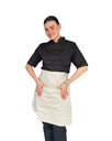 zittro Medio Mandil Delantal Chef Unisex Beige