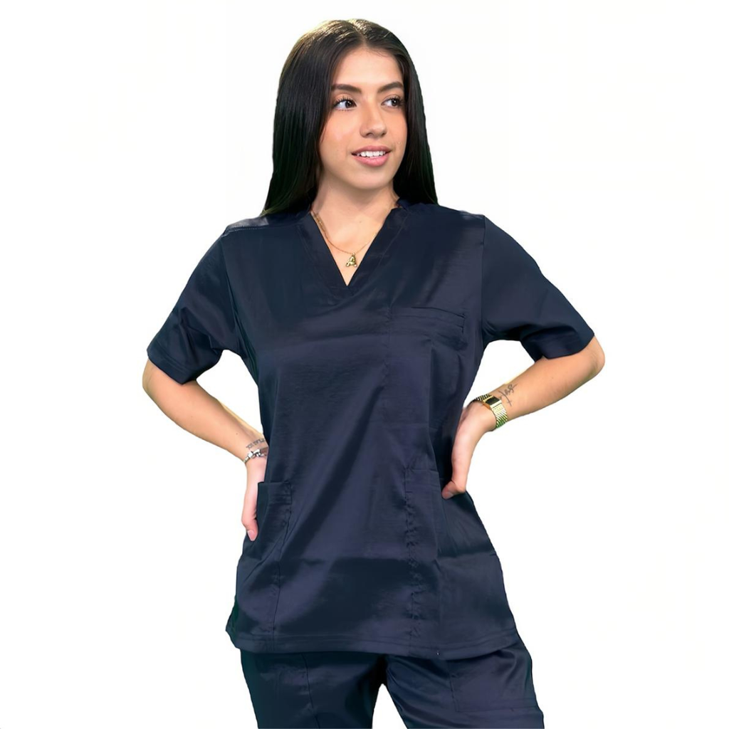 [M80202 442 ECH] zittro Filipina Médica Lycra Mujer Marino Rey M80202-442 (ECH)