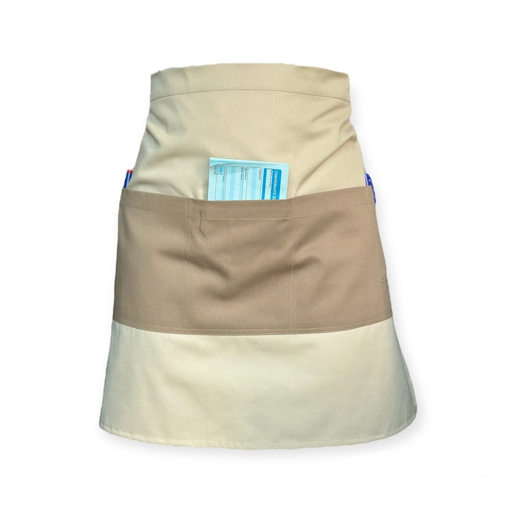 zittro Medio mandil delantal color Block Arena/Canela R92305-223