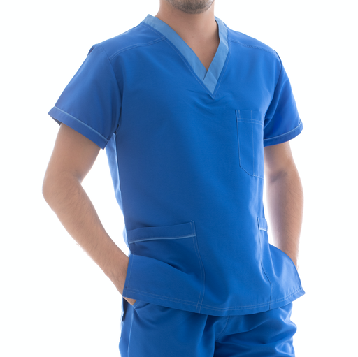 [M80101 441 ECH] zittro Filipina Médica Clororresistente Hombre Azul Rey (ECH)