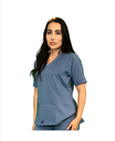 zittro Filipina Médica Stretch Mujer Azul Acero