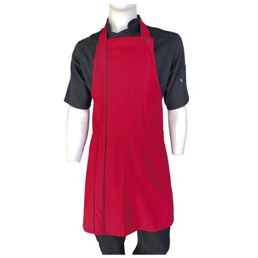 zittro Mandil delantal chef franja Rojo. R92302-660 UNI